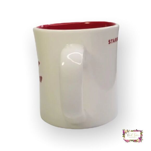 Starbucks 2008 Coffee Mug Cup with Imprinted Red Dove Bird - Picture 2 of 7